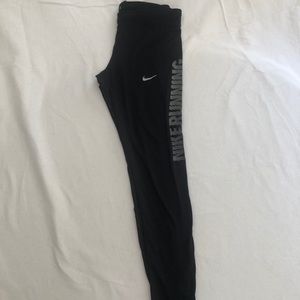 Nike Running Leggings Black Size Small
